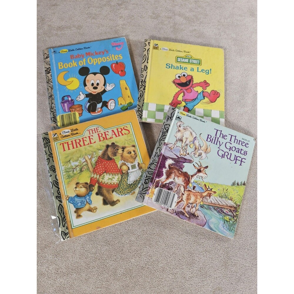 Mini Little Golden Books Lot Of 4 Disney Sesame Street Classic Stories Mickey
